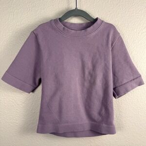 Everlane Ribbed Short Sleeve Tee Women XS Crew Neck Cotton Casual Minimalist